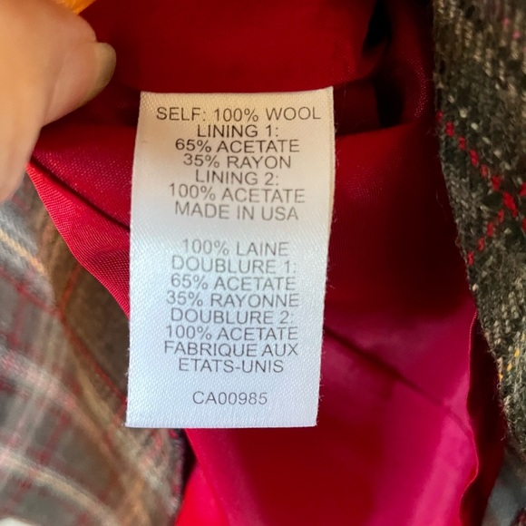 Nanette Lepore Anthropology plaid wool midi skirt NEVER WORN NWOT A+ sz 6 - Picture 11 of 14